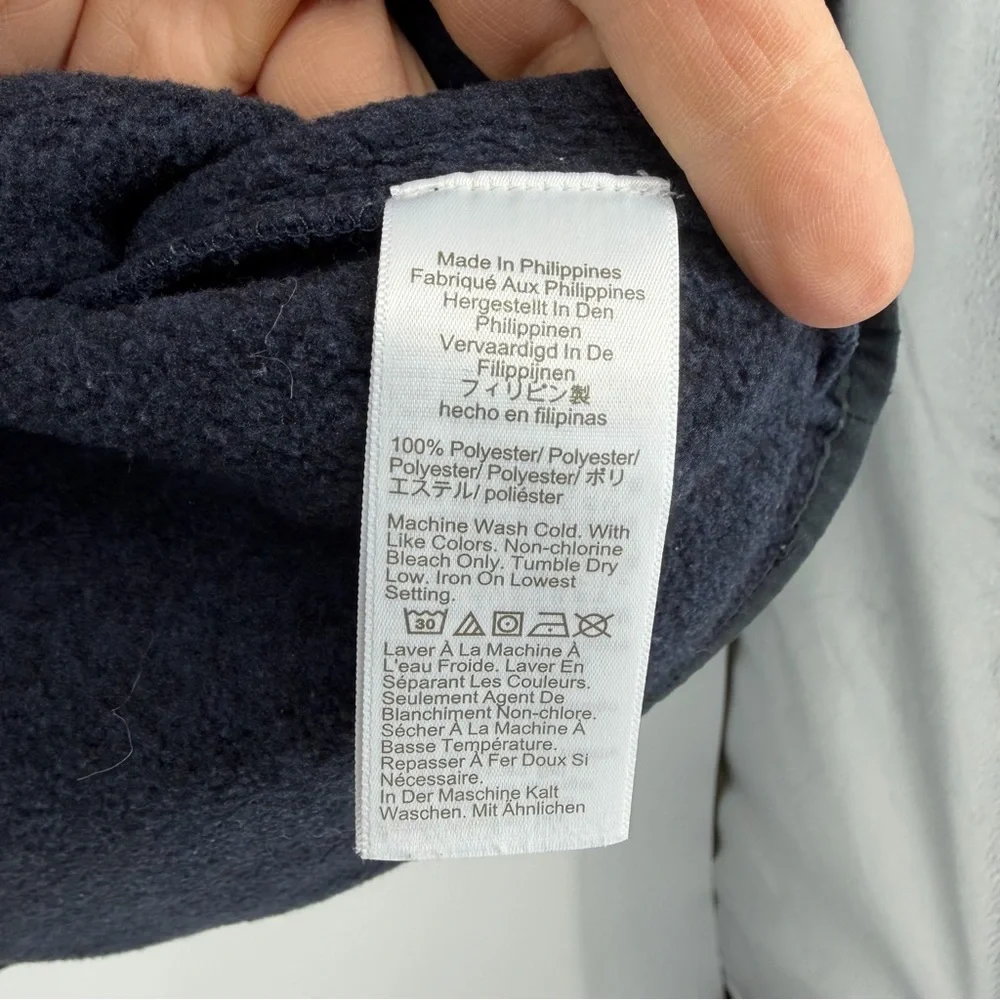 J Crew BD998 Marled fleece half-zip pullover, Size‎ M blue